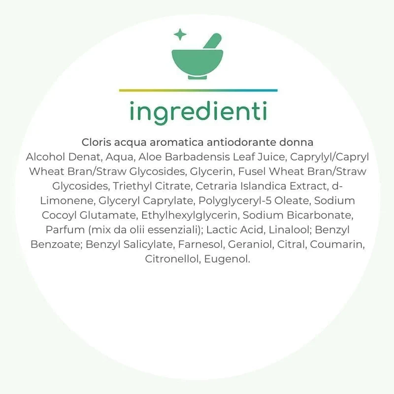 Cloris acqua aromatica antiodorante donna, 100 ml - Tea Natura