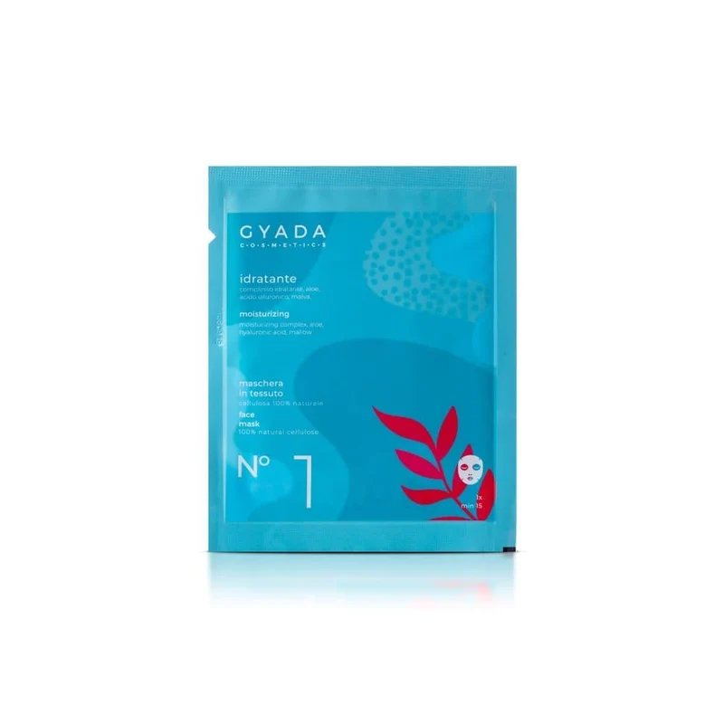 Maschera viso in tessuto N°1 idratante, 1 pz - Gyada Cosmetics