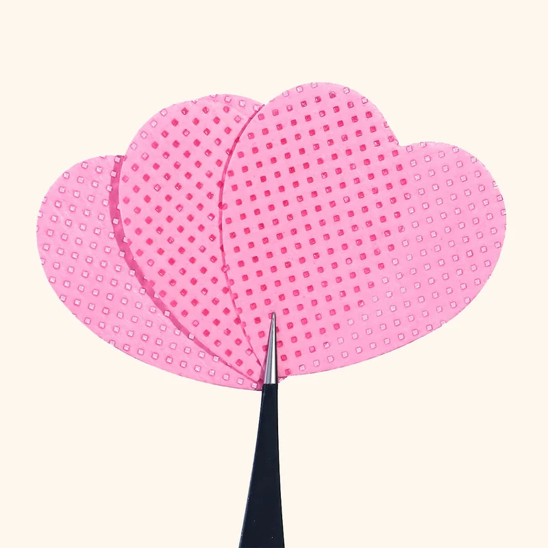 Heart Shape Glue Wipes Adhesive Nozzle Wipes Lint Free