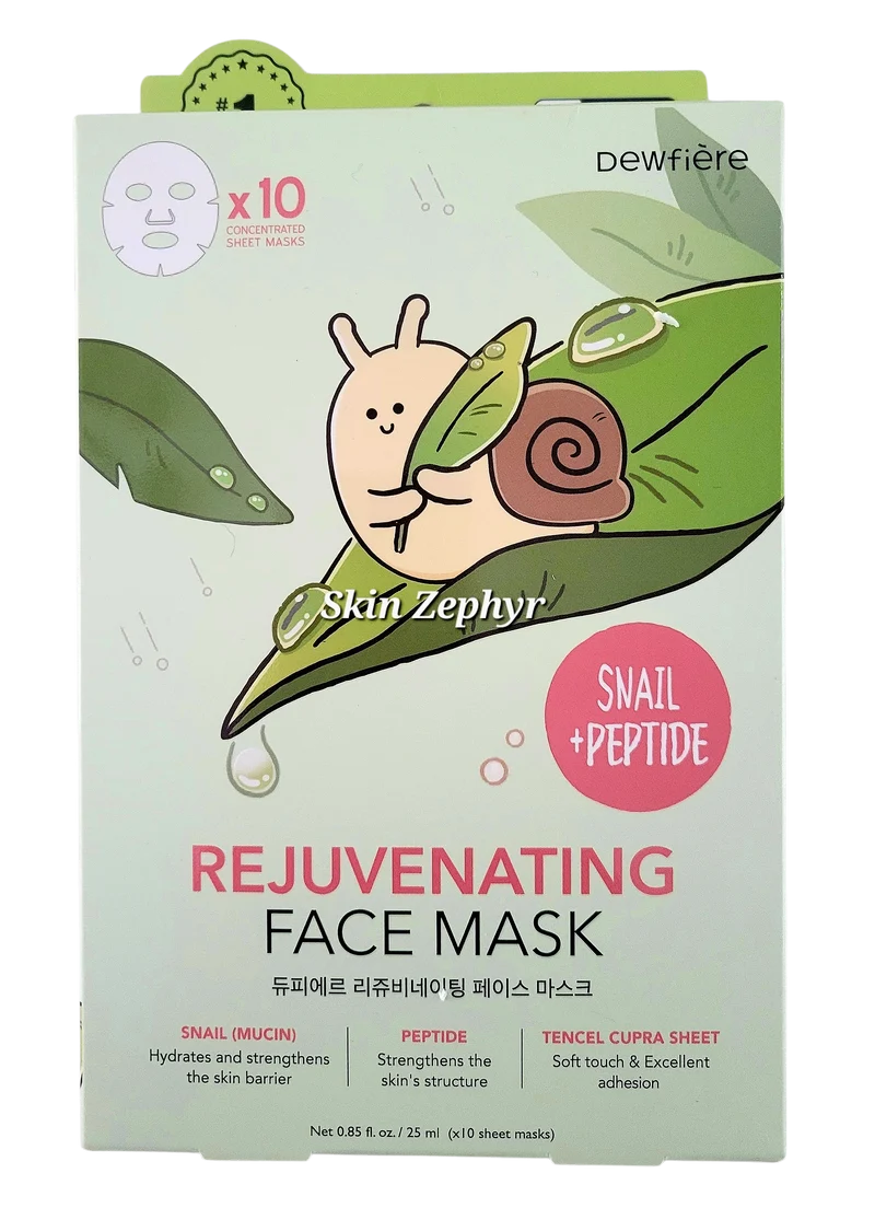 Dewfiere Snail + Peptide Rejuvenating Face Mask