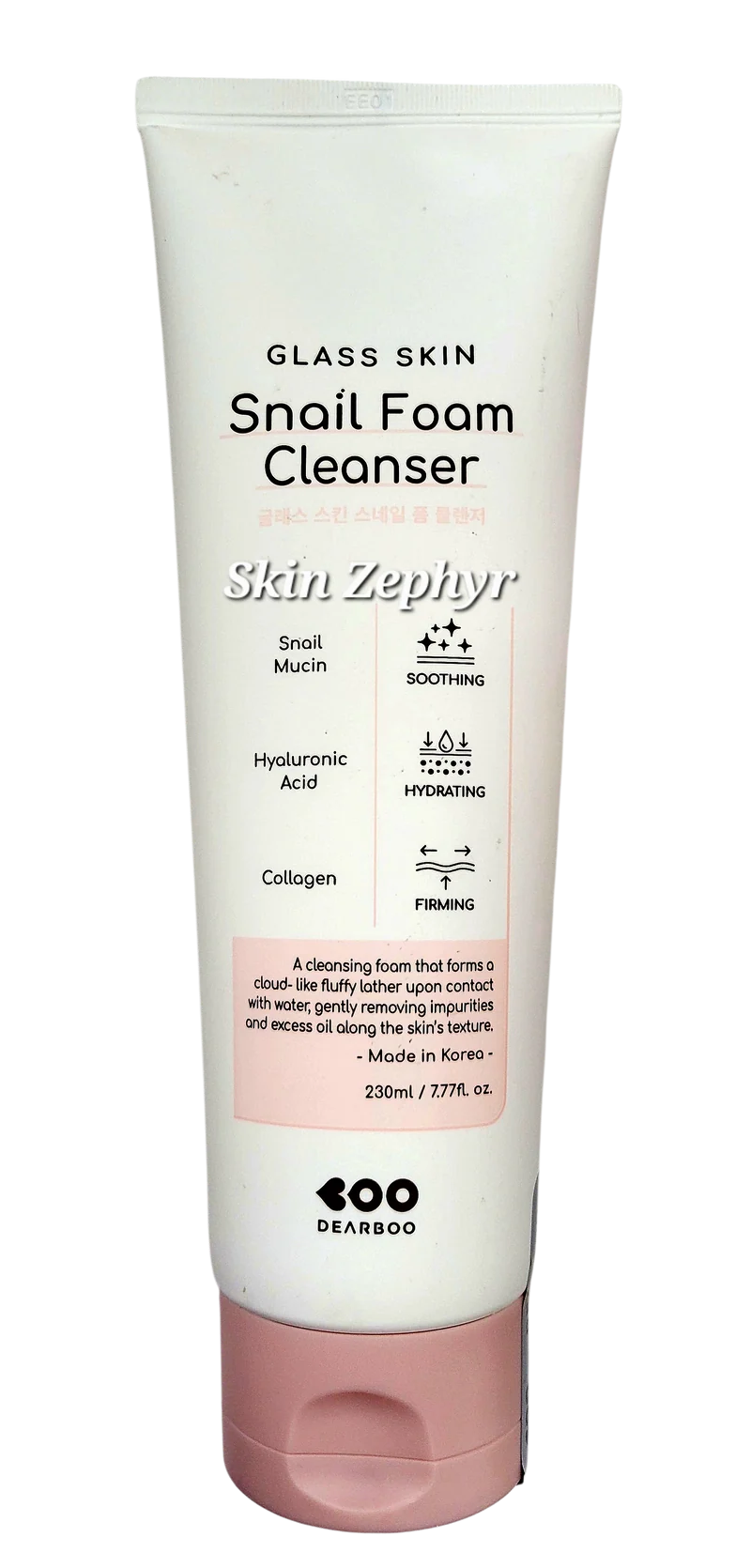 Dearboo Glass Skin Snail Foam Cleanser