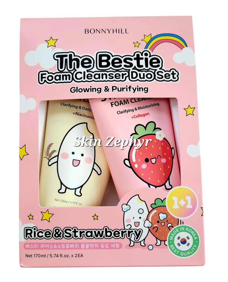 Bonnyhill The Bestie Foam Cleanser Duo Set: Glowing and Purifying