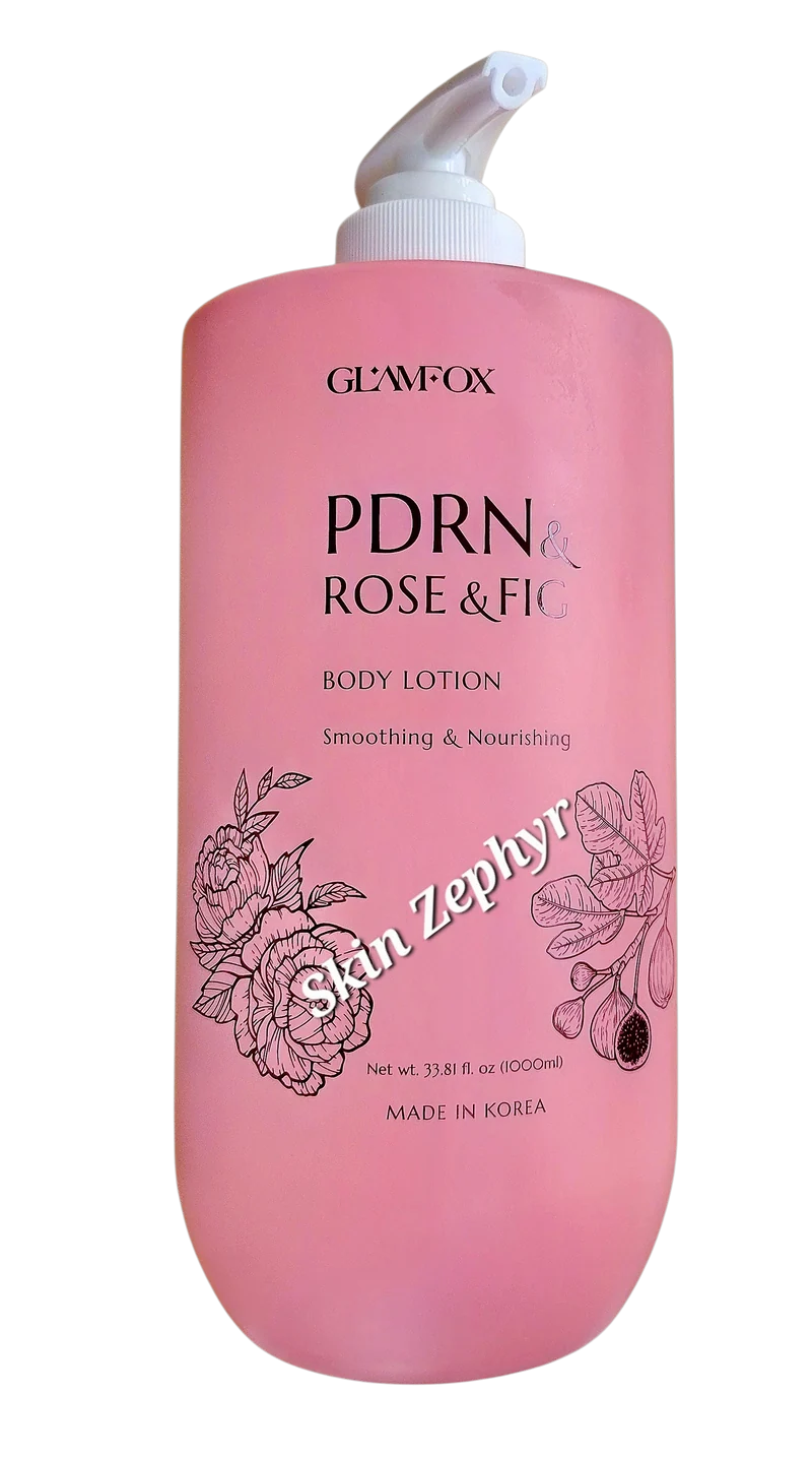 Glamfox PDRN And Rose And Fig Smoothing And Nourishing Body Lotion