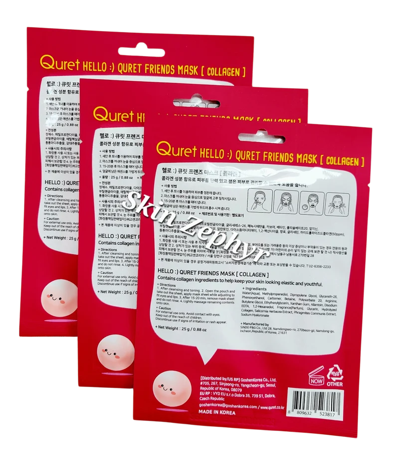 Quret Hello Friends Collagen Masks