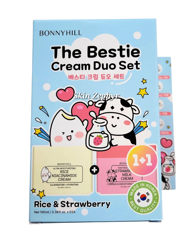 Bonnyhill The Bestie Cream Duo Set: Rice and Strawberry