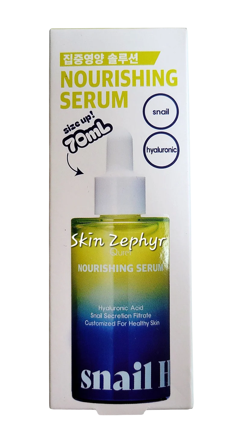 Quret Nourishing Serum with Snail and Hyaluronic Acid (Bonus Size)