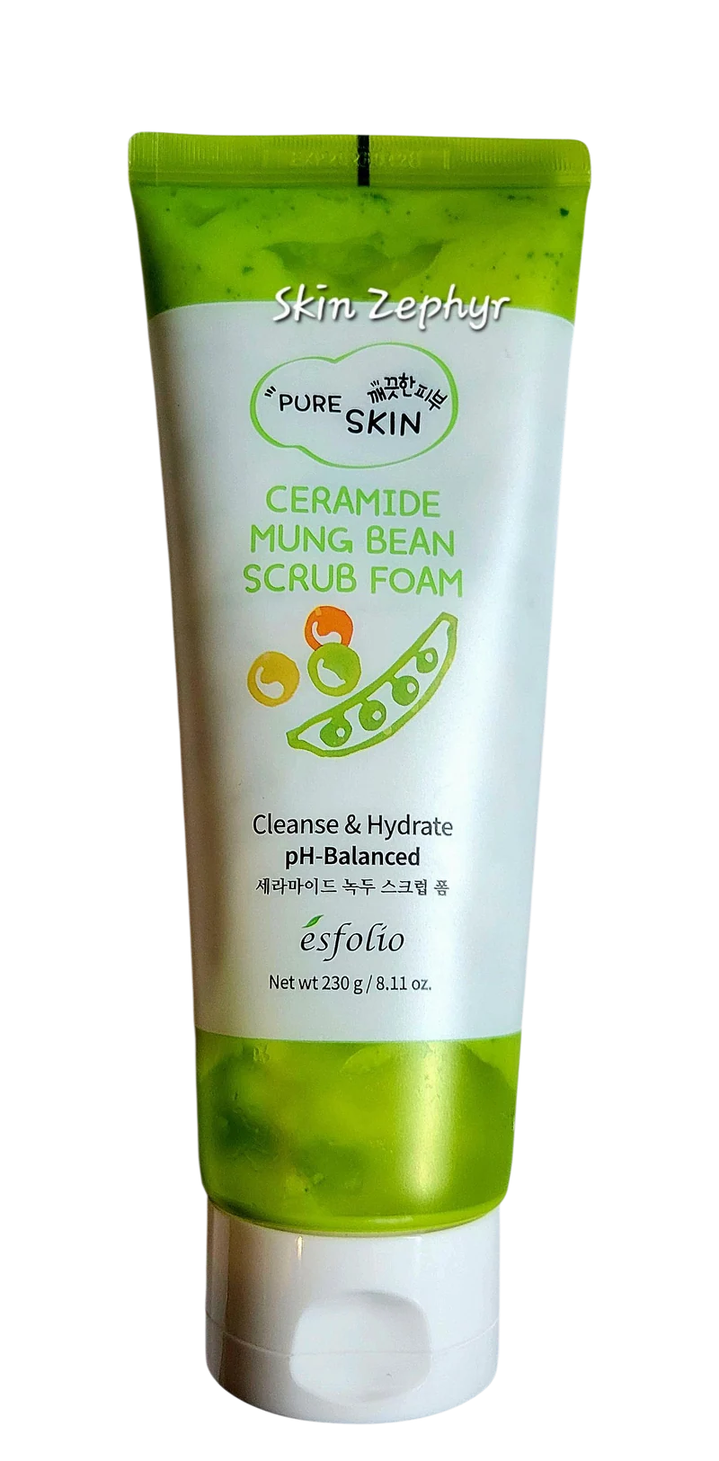 Esfolio Ceramide Mung Bean Scrub Foam