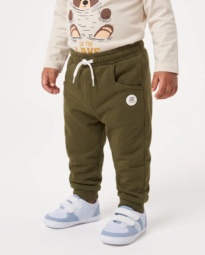 Pantafitness e Jogger in felpa casual - Verde militare
