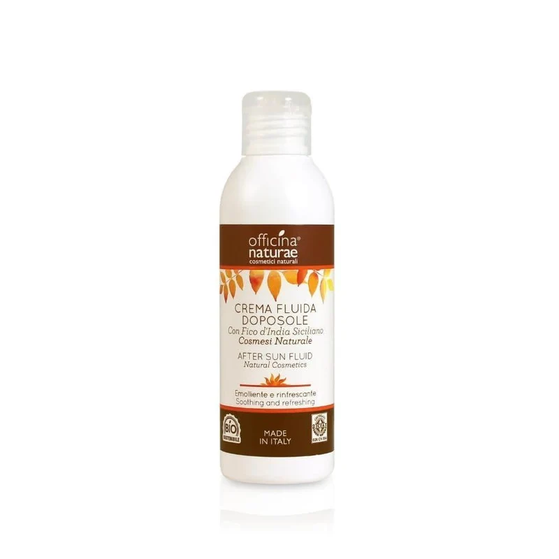 Crema fluida bio doposole in plastica riciclata, 150 ml - Officina Naturae