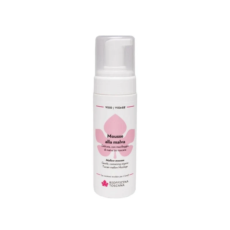 Mousse detergente alla malva, 150 ml - Biofficina Toscana