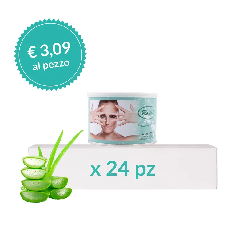 Cera Barattolo Aloe Vera RO.IAL - 24 Pz