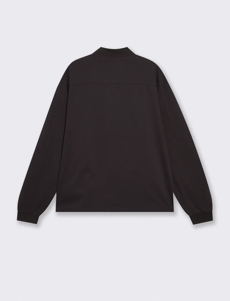 Felpa Lupetto Cardigan Uomo in Tessuto Diagonale - Blu