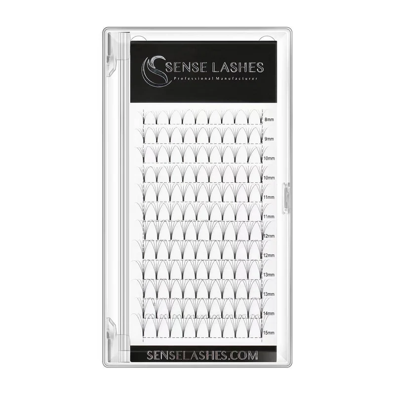 0.07 5D Pre-Made Volume Fans Lashes (base tape)