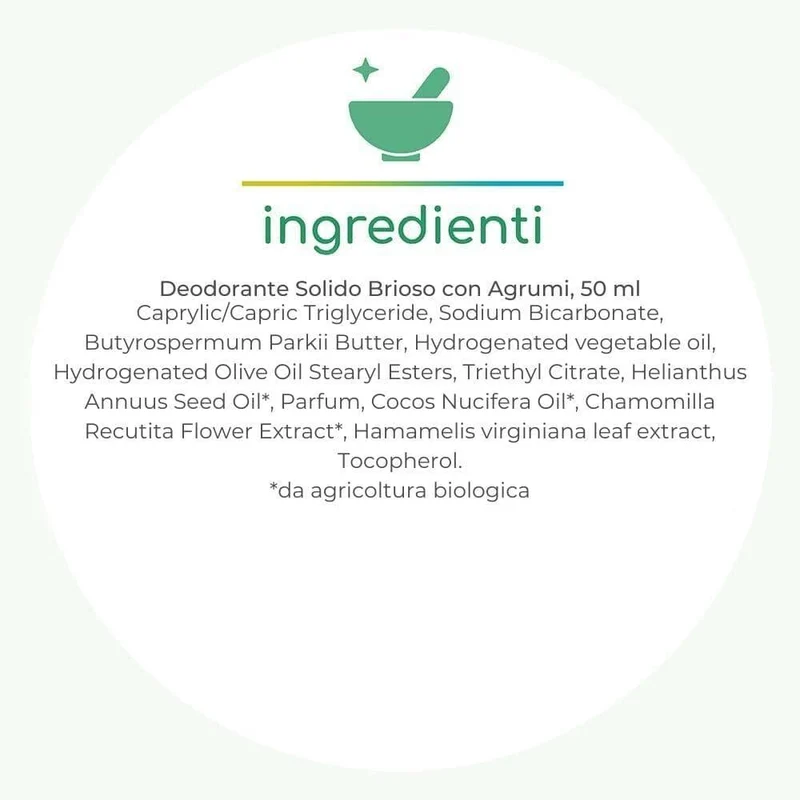 Deodorante solido brioso CO.SO., 50 ml - Officina Naturae