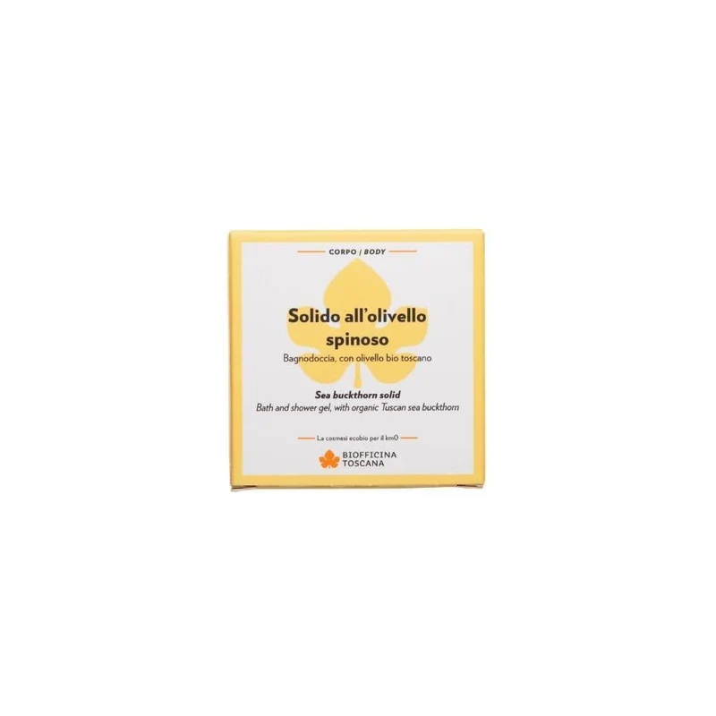 Bagnodoccia solido all'olivello spinoso, 80 g - Biofficina Toscana