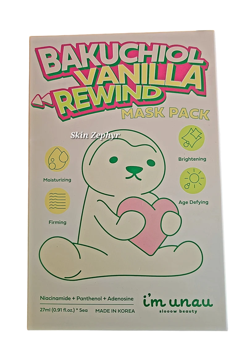 I'm Unau/I'm Now Bakuchiol Vanilla Rewind Mask Pack