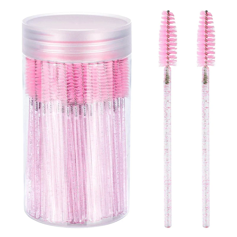 Glitter Mascara Wands Eyelash Brush 100 pcs