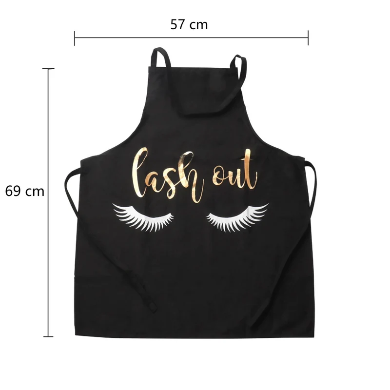 Eyelash Pattern Apron For Eyelash Salon