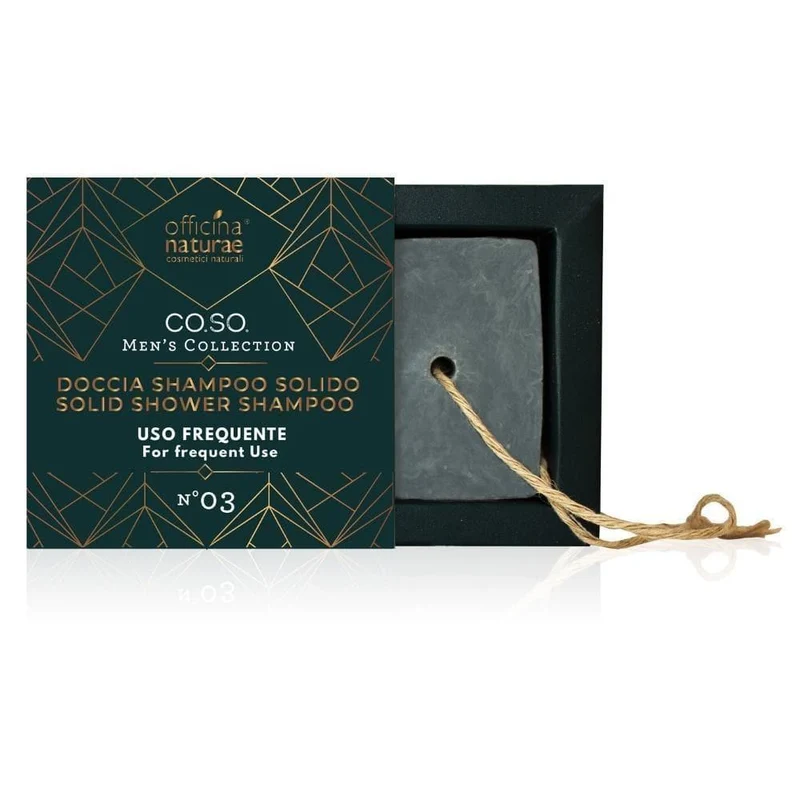 Doccia shampoo solido uomo CO.SO., 50 g - Officina Naturae