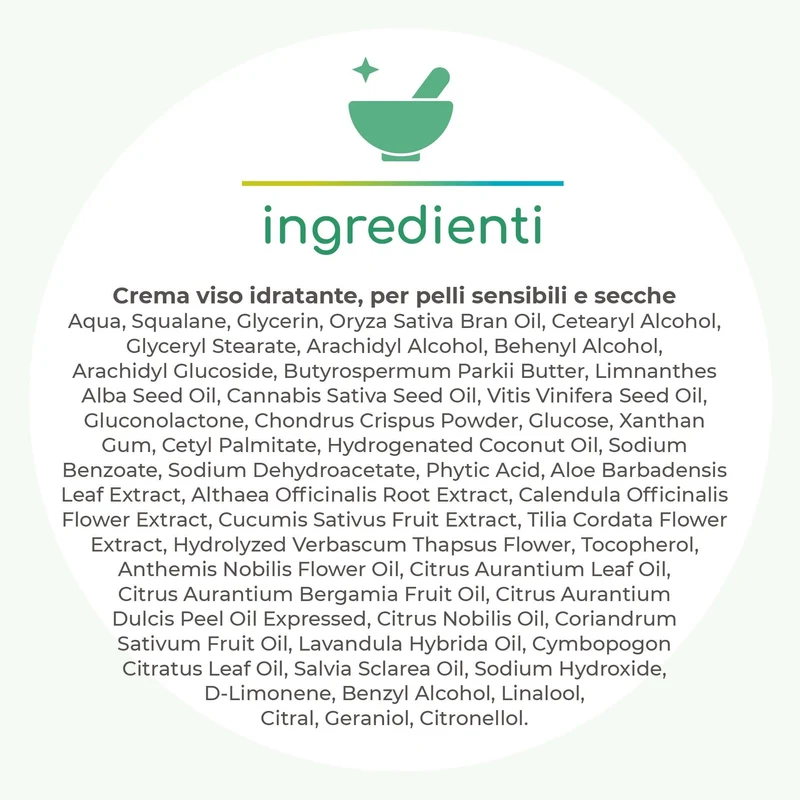 Crema viso bioattiva idratante, 50 ml - Verdesativa