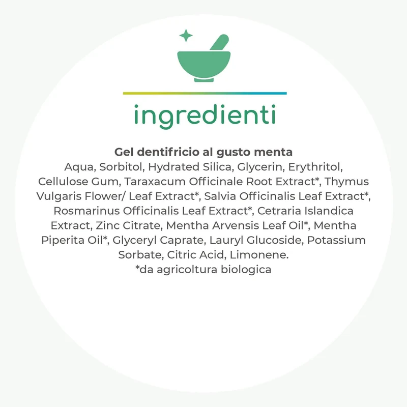 Gel dentifricio naturale alla menta, 75 ml - Officina Naturae