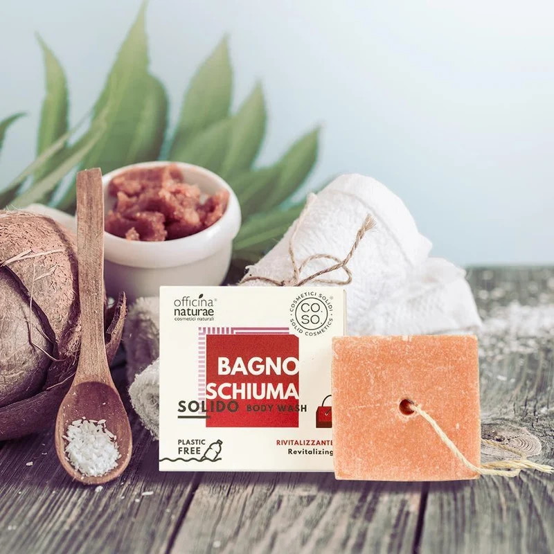 Bagnoschiuma solido rivitalizzante CO.SO., 64 g - Officina Naturae