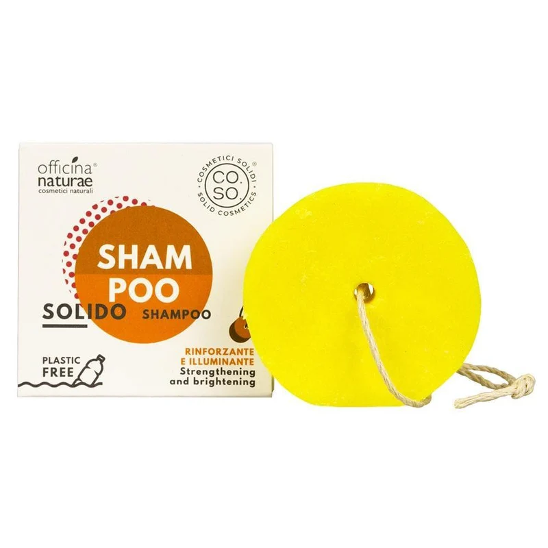 Shampoo solido rinforzante e illuminante CO.SO., 64 g - Officina Naturae