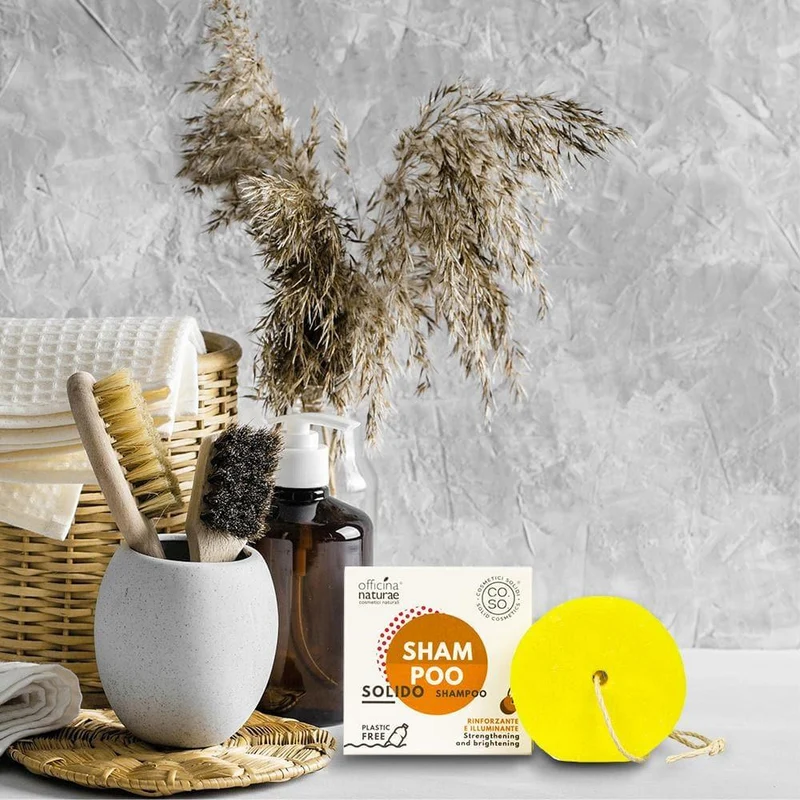 Shampoo solido rinforzante e illuminante CO.SO., 64 g - Officina Naturae