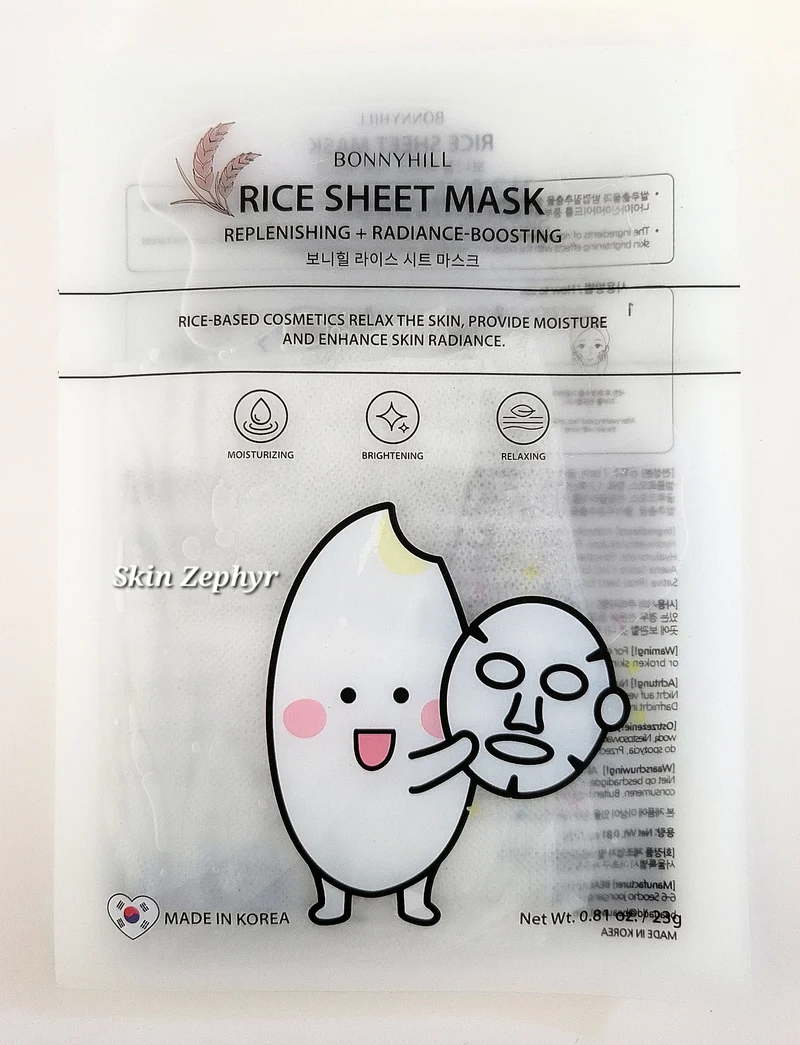 Bonnyhill Rice Sheet Mask