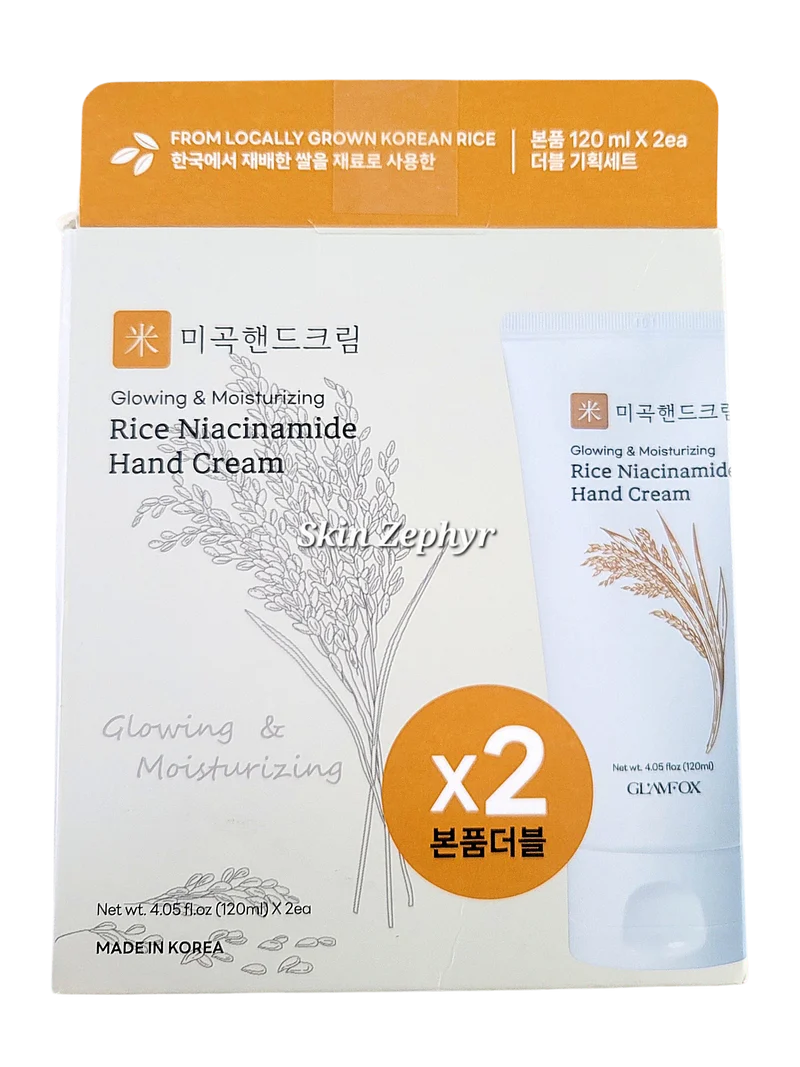 Glamfox Rice Niacinamide Hand Cream Set