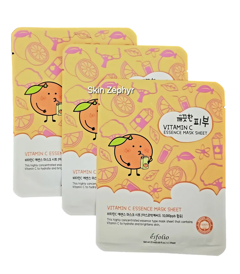 Esfolio Vitamin C Essence Mask Sheet Set