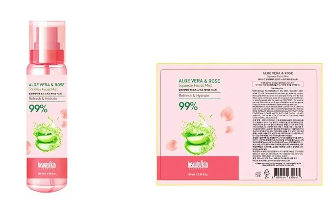 Beautyskin Aloe Vera and Rose Squeeze Facial Mist