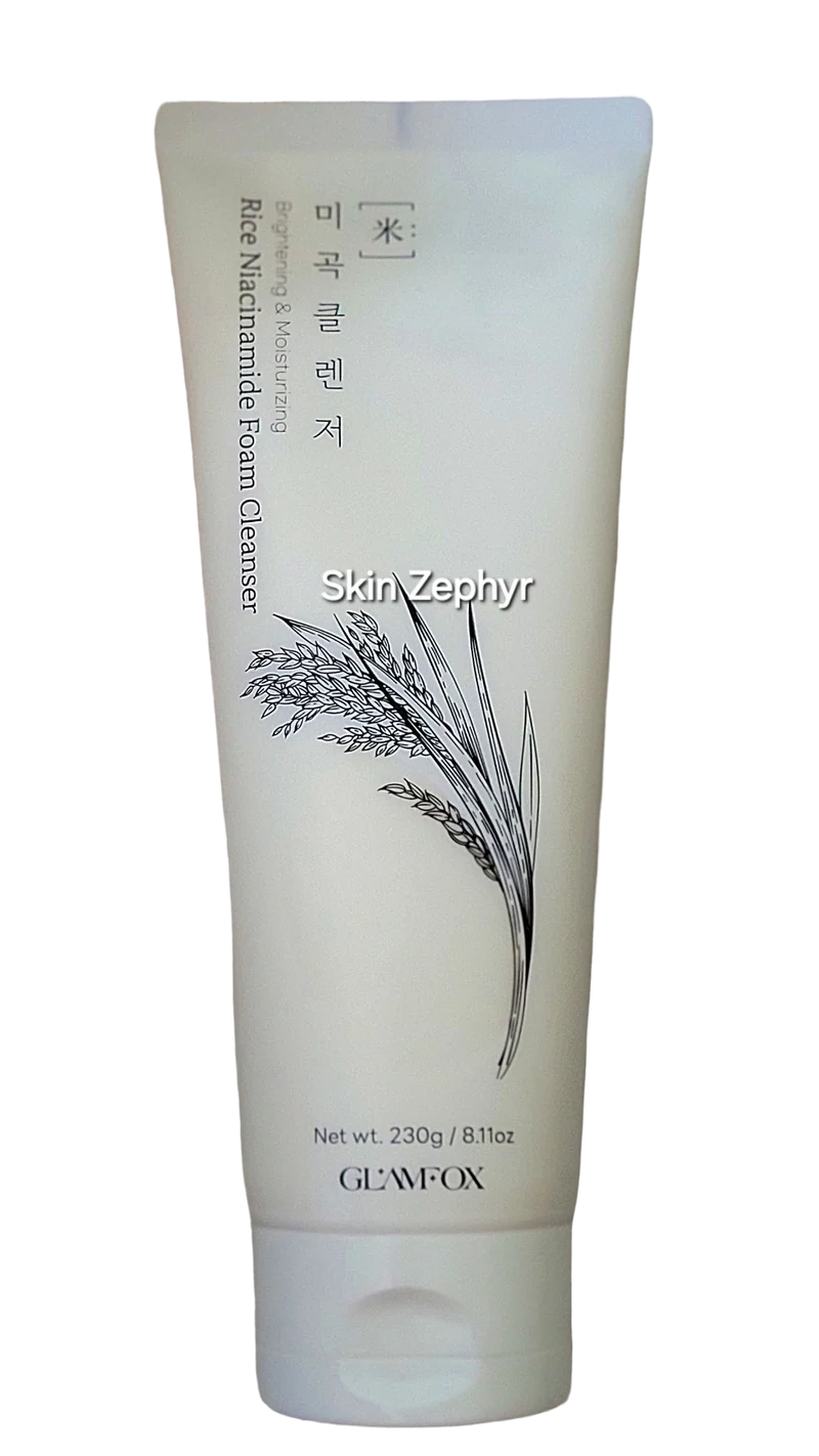 Glamfox Rice Niacinamide Foam Cleanser