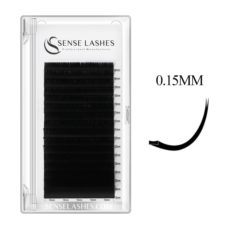 0.15MM Ellipse Flat Classic Eyelash Extensions