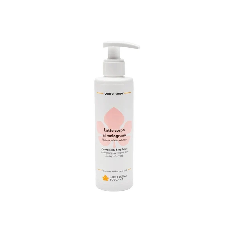 Latte corpo al melograno, 200 ml - Biofficina Toscana