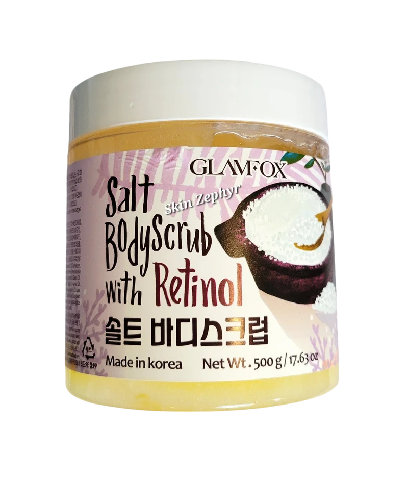Glamfox Salt Body Scrub with Retinol