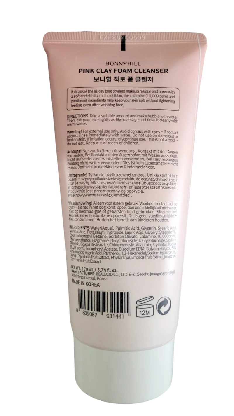 Bonnyhill Pink Clay Foaming Cleanser