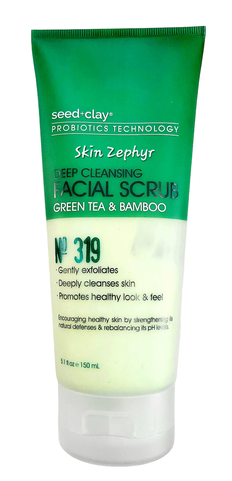 Seed and Clay Green Tea and Bamboo Deep Cleansing Facial Scrub