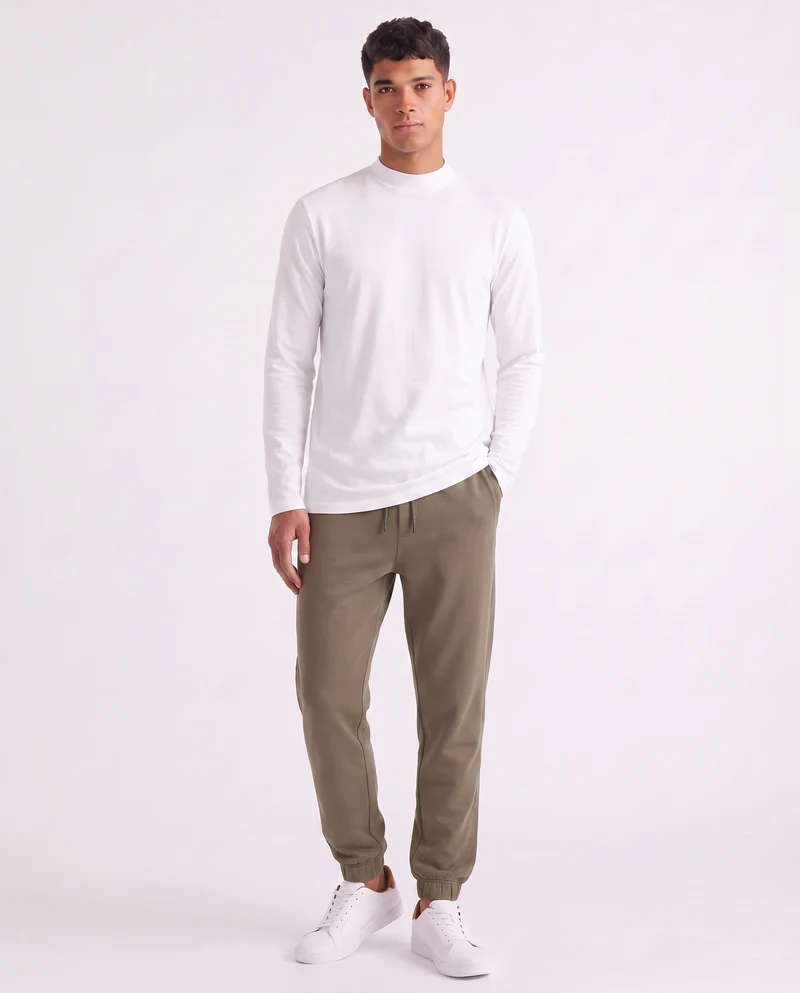 T-shirt lupetto maniche lunghe slim fit - Bianco