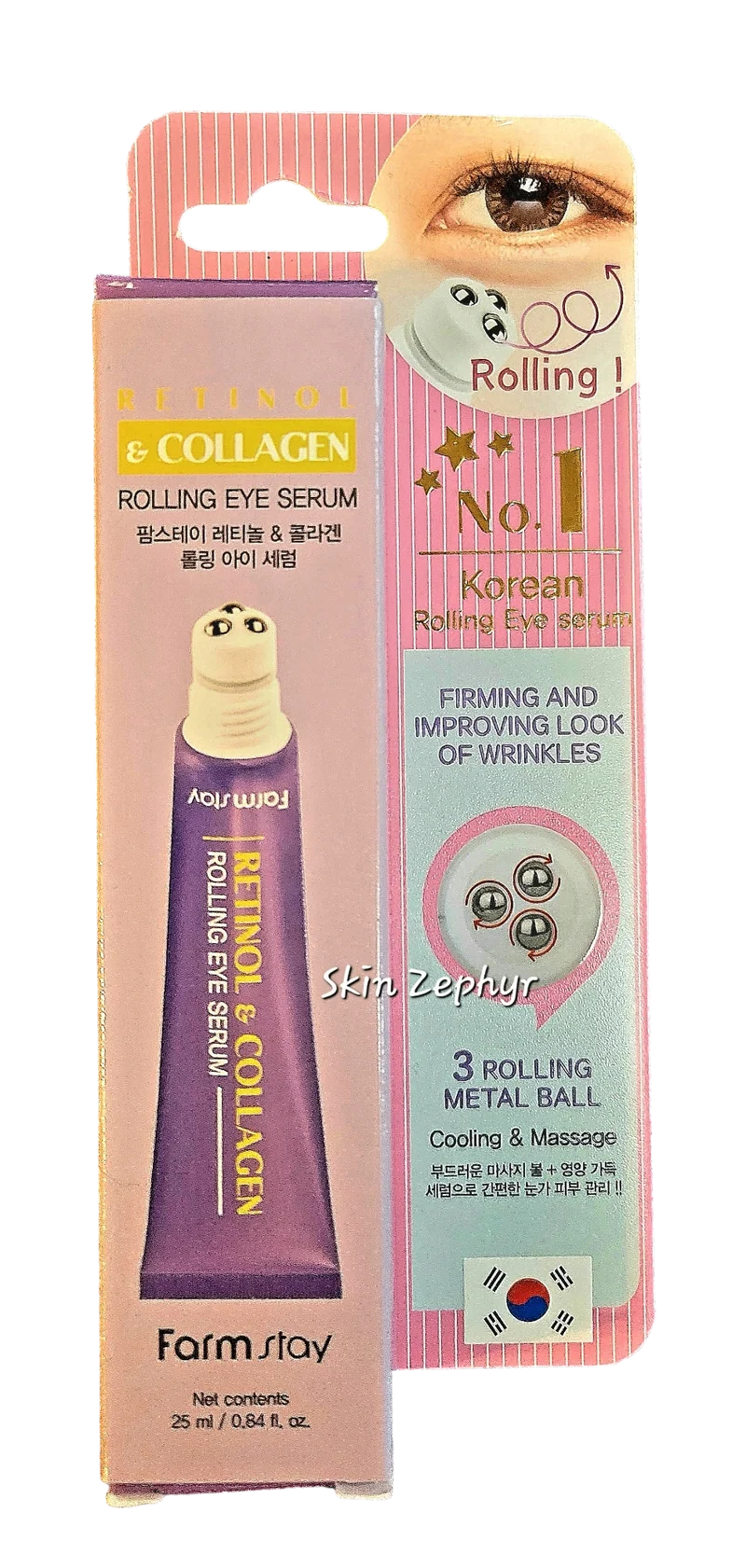 Farm Stay Retinol and Collagen Rolling Eye Serum
