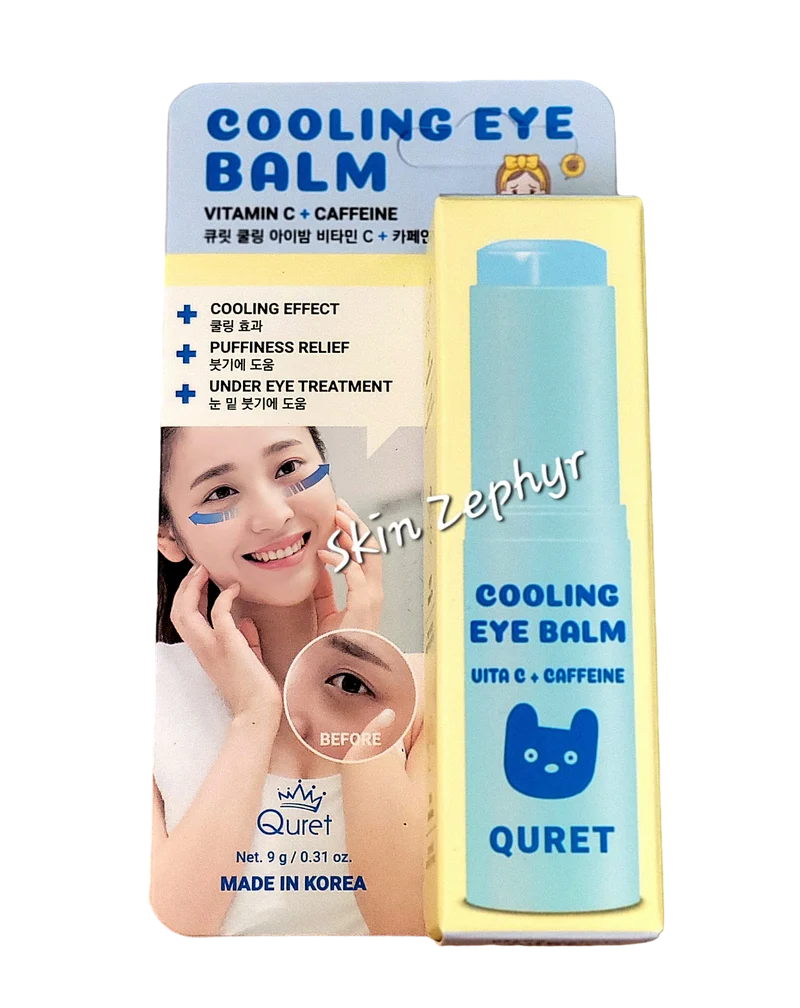 Quret Cooling Eye Balm with Vita C and Caffeine