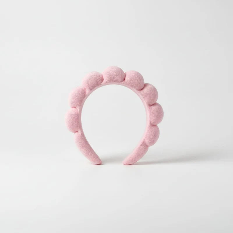 Cerchietto in spugna per la tua skin care - Rosa