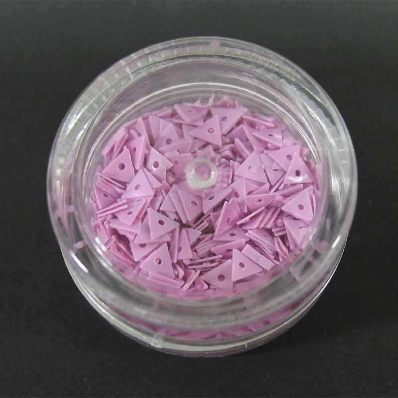 Decori per unghie triangoli forati rosa antico