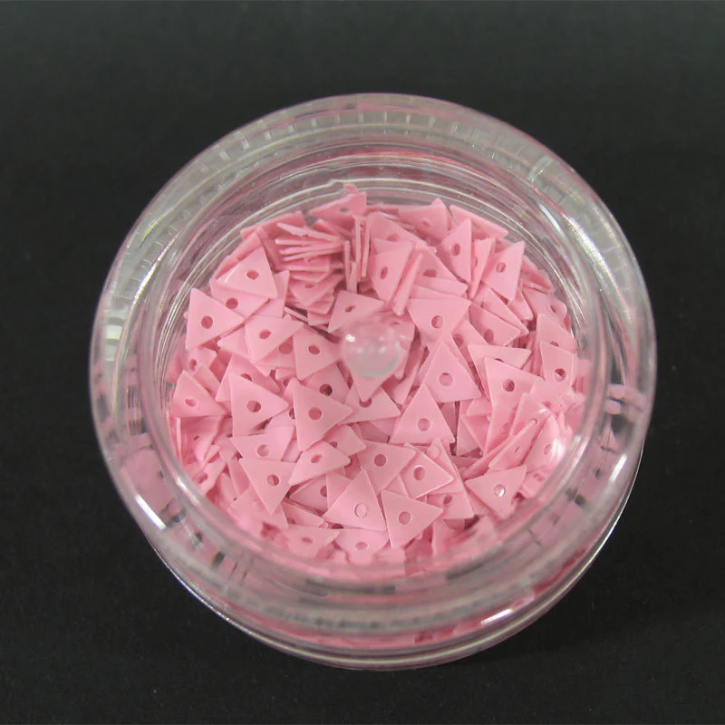 Decori per unghie triangoli forati rosa