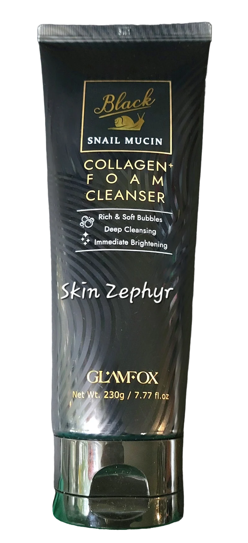 Glamfox Black Mucin Collagen Foam Cleanser