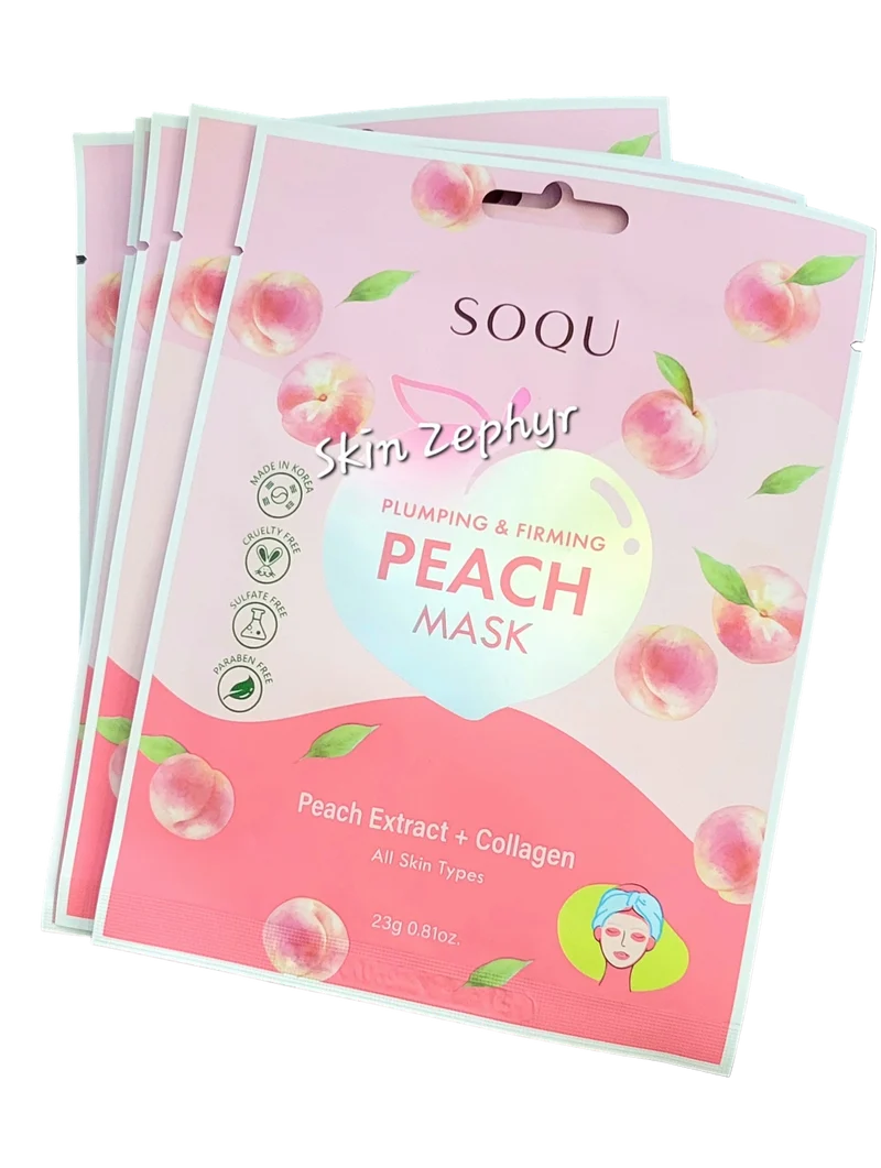 Soqu Peach Plumping and Firming Masks