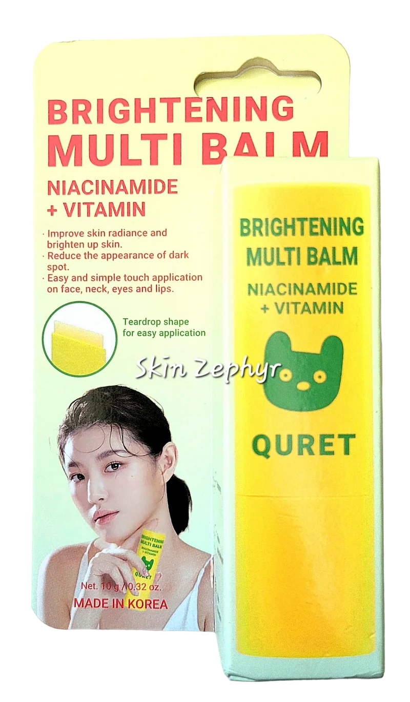 Quret Brightening Multi-Balm with Niacinamide and Vitamins