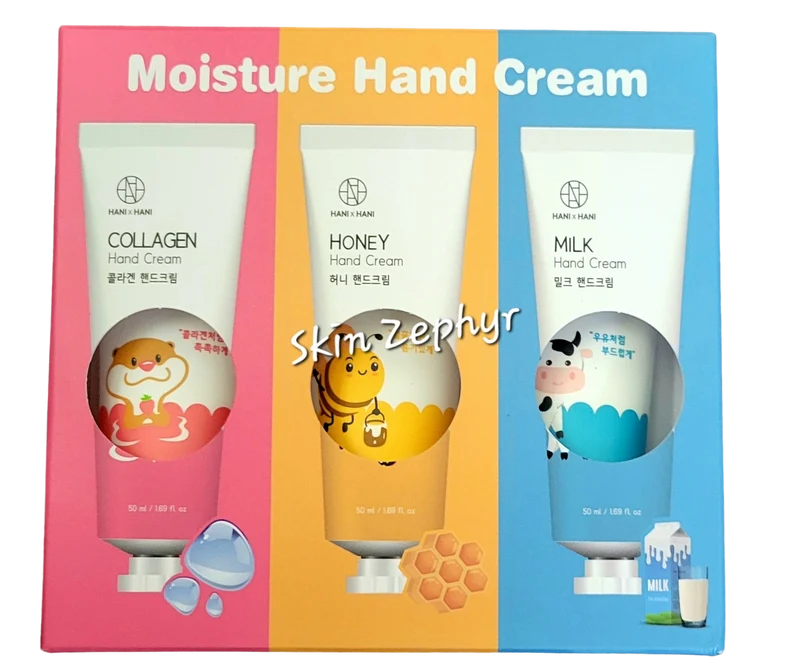 Hani x Hani Moisture Hand Cream Set (Collagen, Honey and Milk)