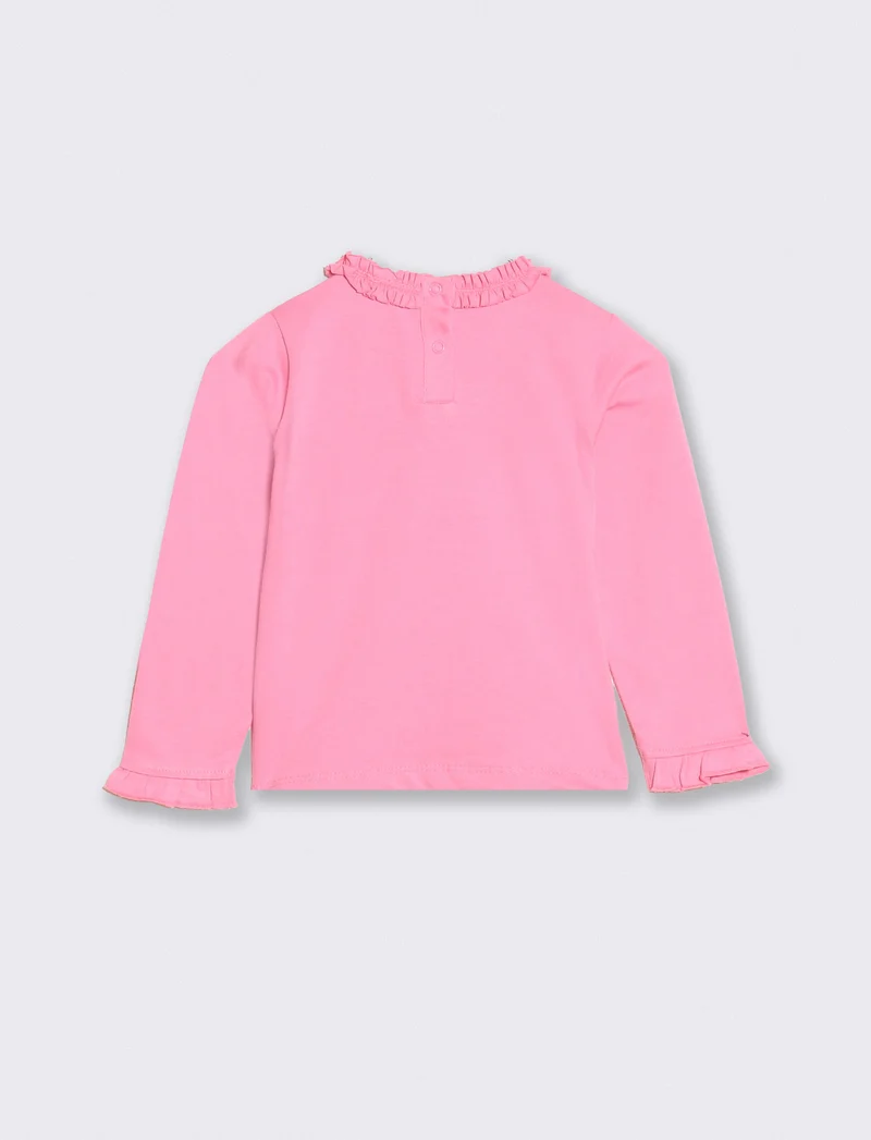 T shirt Minnie con rouches al collo - Fuxia azalea