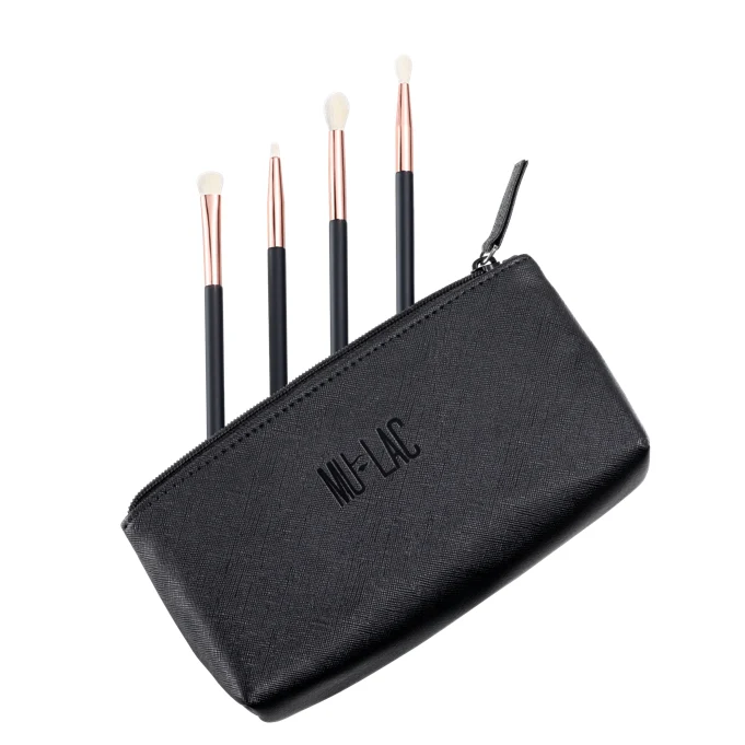 EYESSENTIAL BRUSHES - KIT PENNELLI OCCHI + POCHETTE